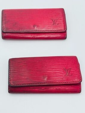 Louis Vuitton Fuchsia Epi Leather Key & Card Holder
